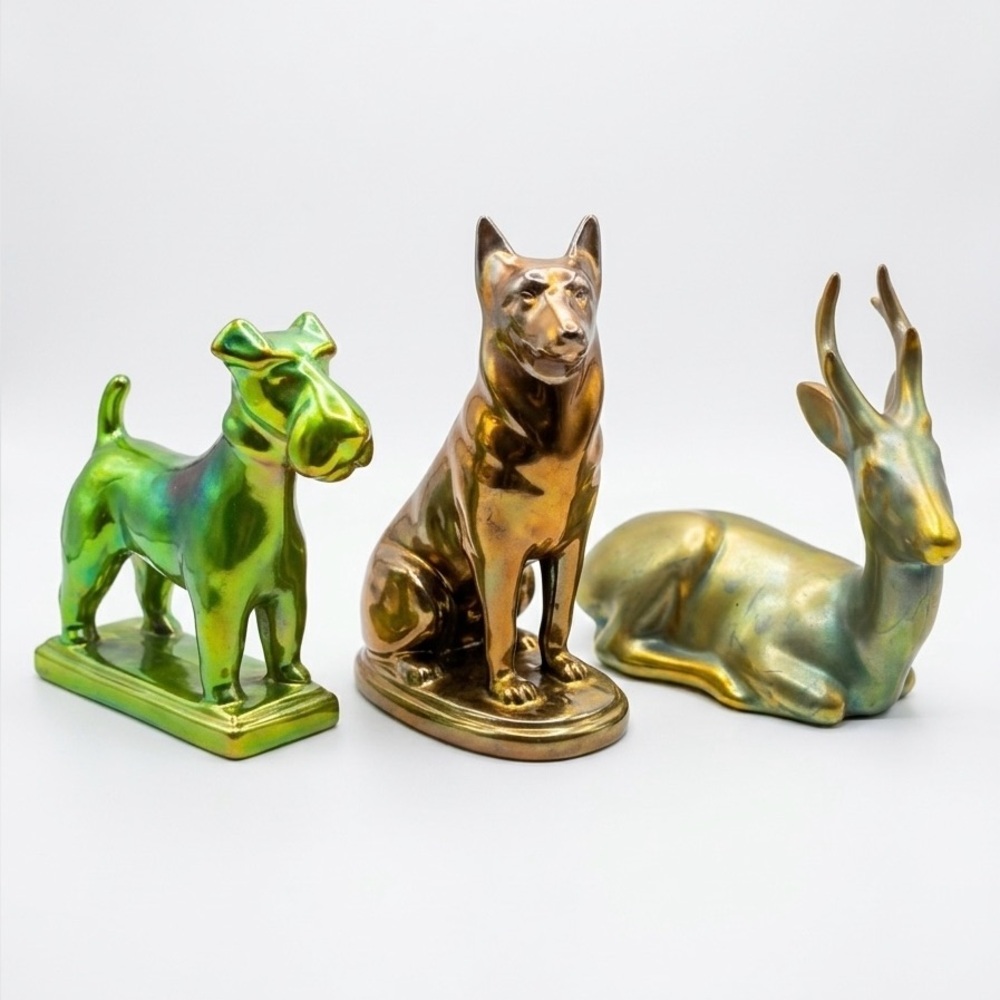 Zsolnay Eosin Figurines